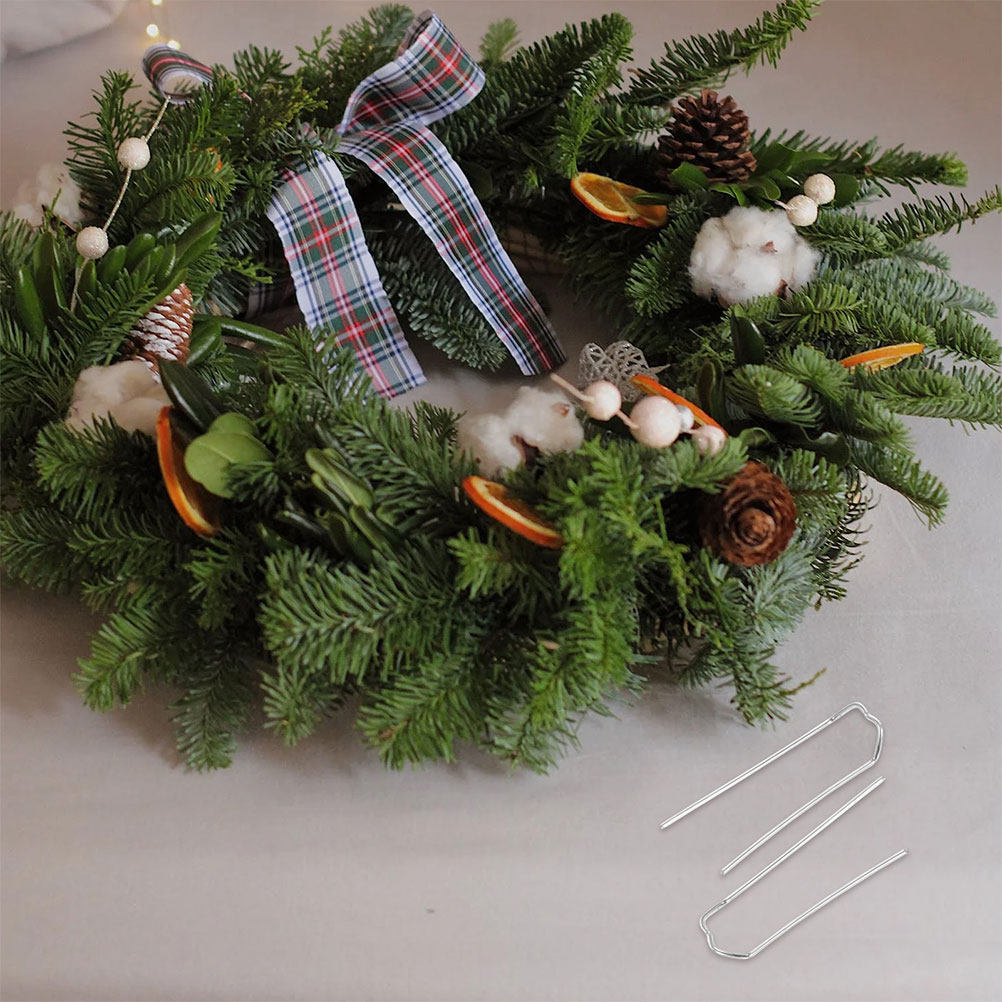 Wreath Form Wire - ไม้เสียบดอกไม้รูปตัว M ชุบสังกะสีคุณภาพสูง 150 ชิ้น สำหรับจัดช่อดอกไม้