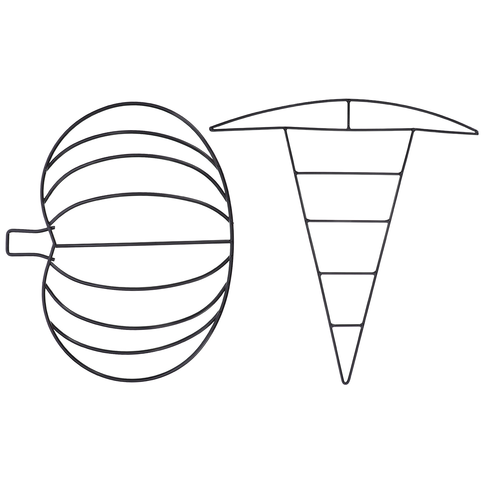 Wreath Form Wire - โครงลวดเหล็กรูปทรงฟักทอง 2 ชิ้น สำหรับงานประดิษฐ์ DIY ตกแต่งฮาโลวีน