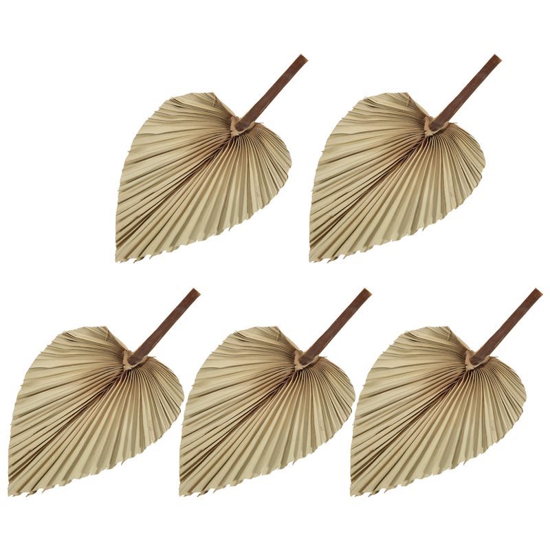 Palm Leaf Dried - SEWS-5 ชิ้น ใบปาล์มแห้งธรรมชาติ ใบปาล์มแห้งแบบทรอปิคอล ใบปาล์มแห้งสไตล์โบโฮ ของตกแต่งบ้าน