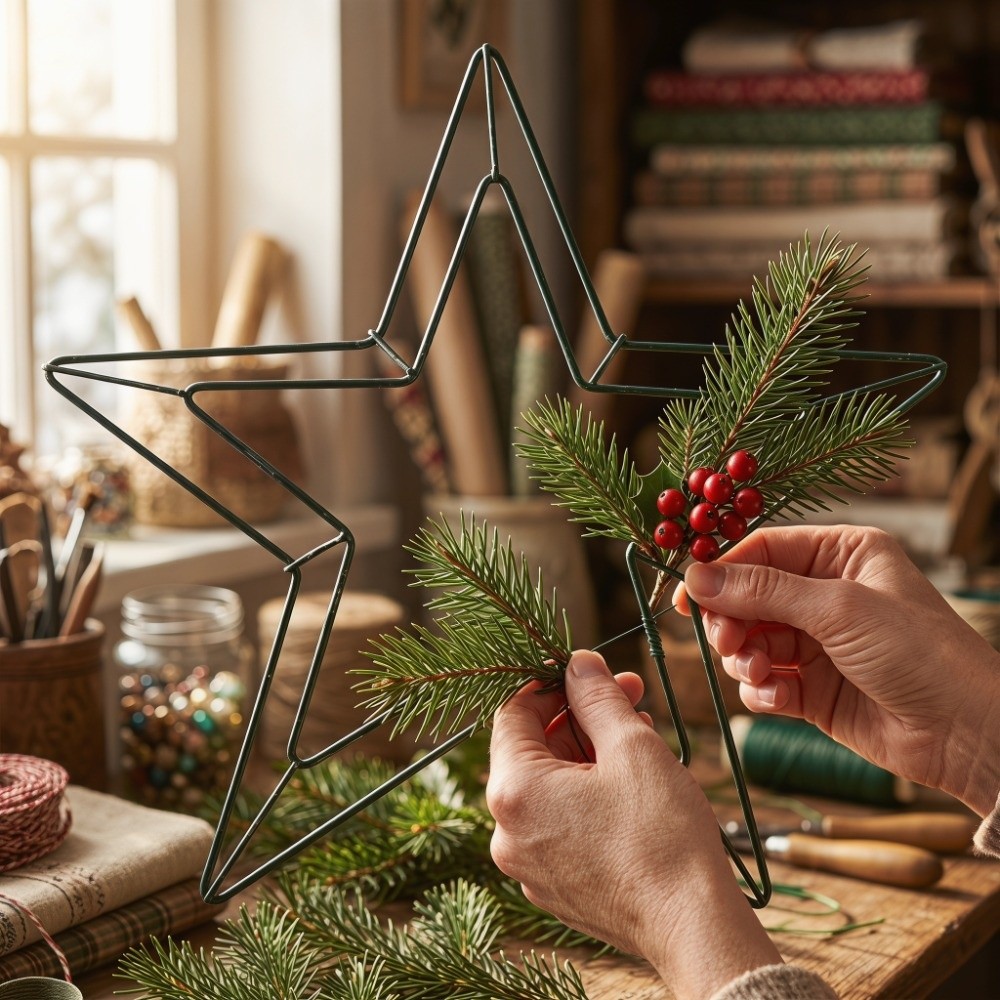 โครงลวดโลหะรูปดาวสำหรับตกแต่งพ - Wreath Form Wire บทวิจารณ์และราคา