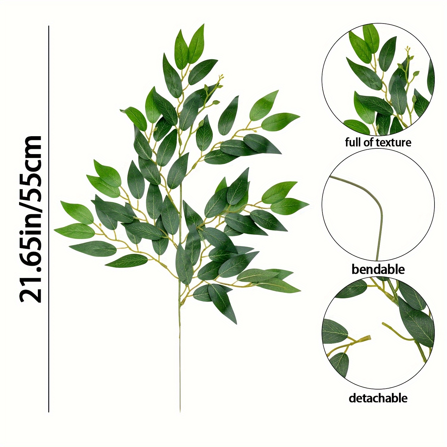 ก้านใบไม้ประดิษฐ์สไตล์อิตาเลีย - Ruscus Stem Faux บทวิจารณ์และราคา