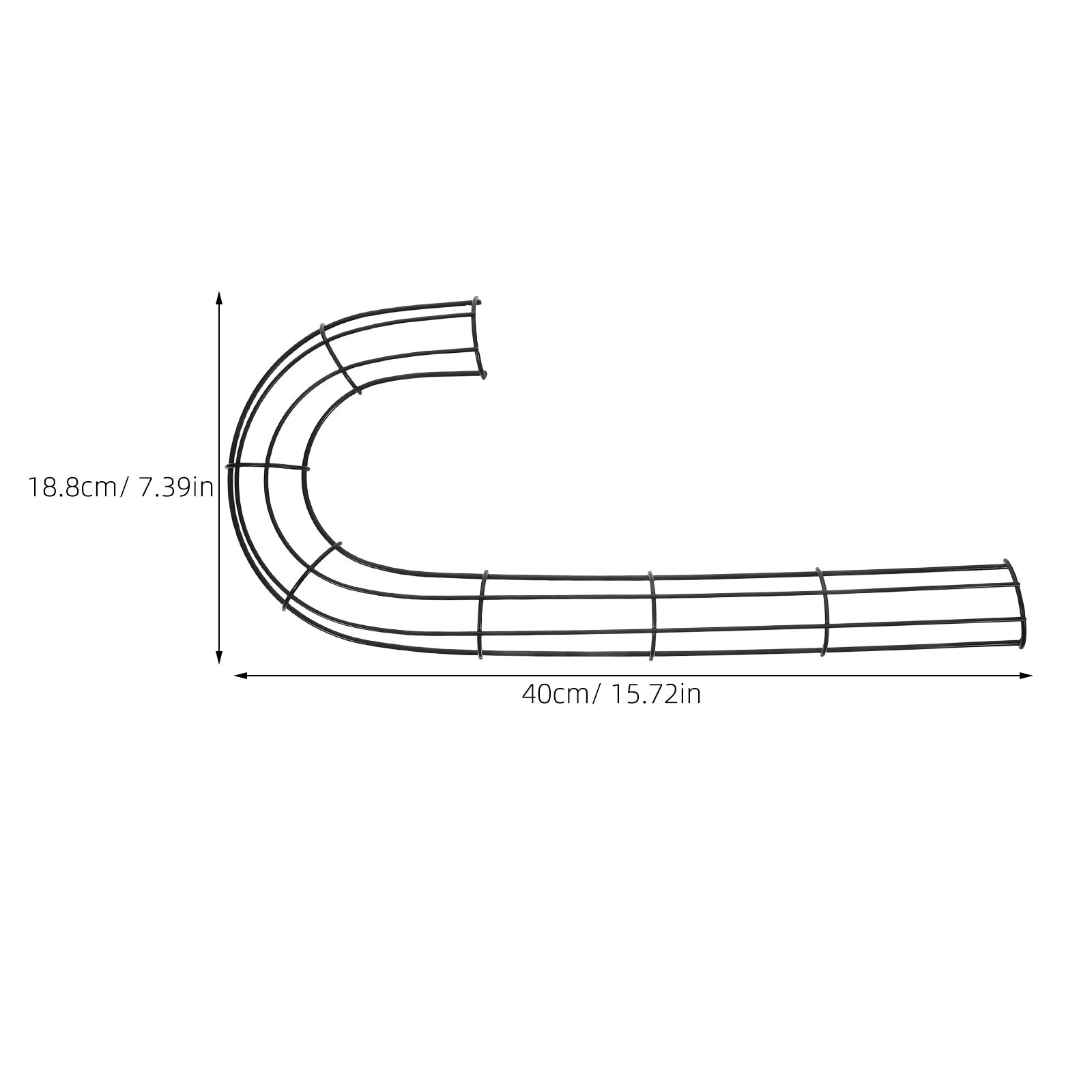 โครงลวดโลหะรูปตัว J สำหรับทำพว - Wreath Form Wire บทวิจารณ์และราคา