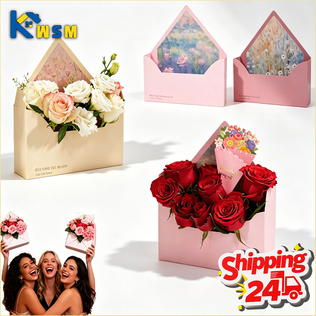 กล่องดอกไม้แบบซองจดหมายวาเลนไท - The Florist Supply Shop บทวิจารณ์และราคา