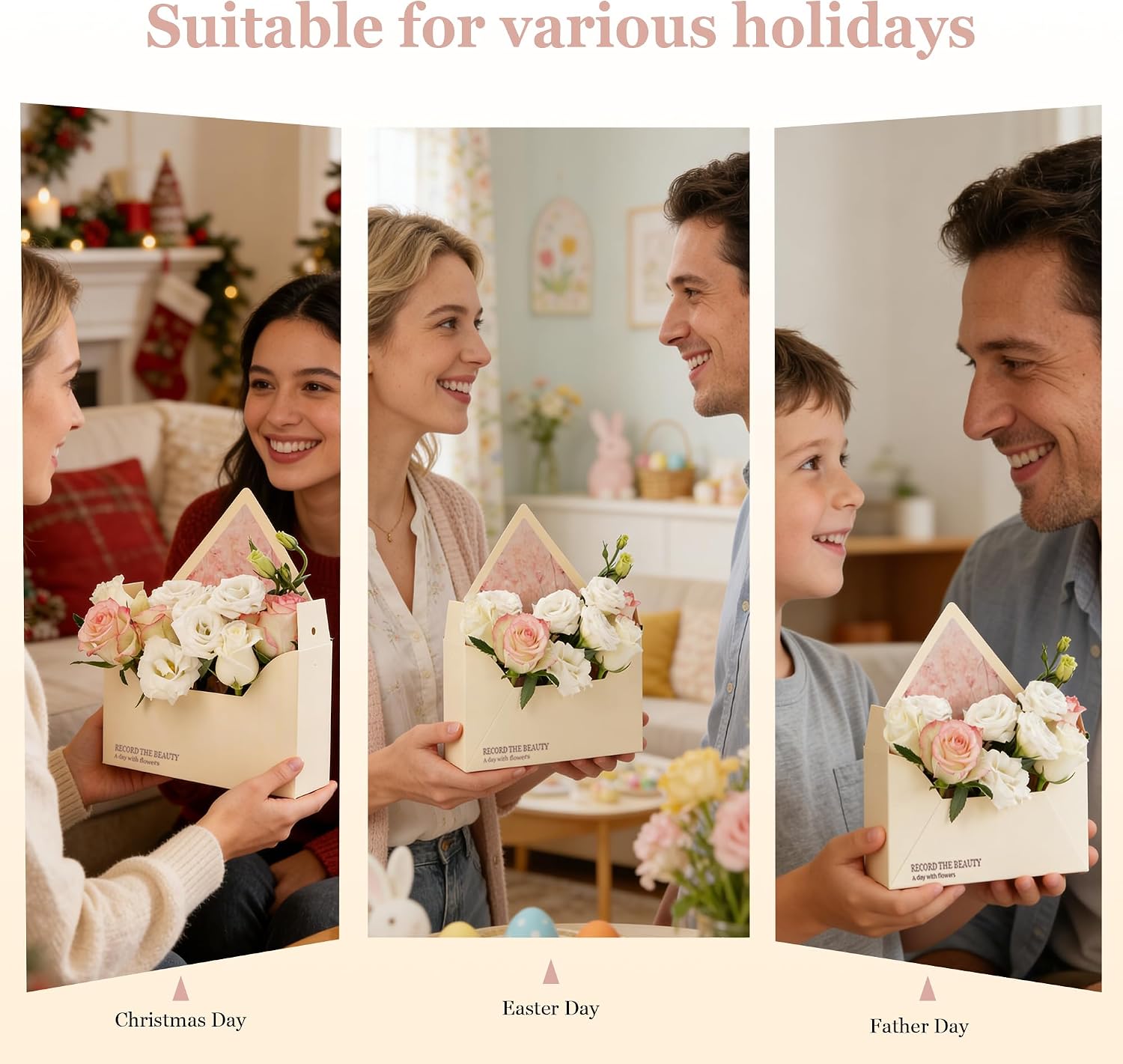 กล่องดอกไม้แบบซองจดหมายวาเลนไท - The Florist Supply Shop บทวิจารณ์และราคา