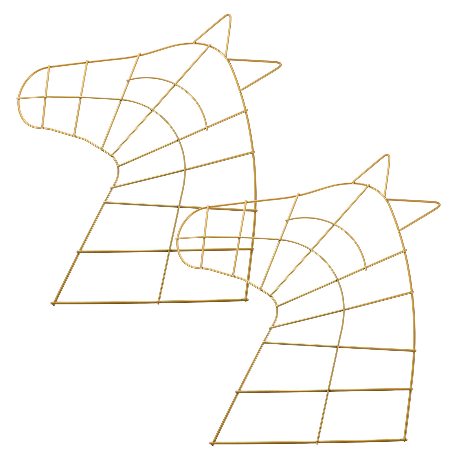 โครงพวงมาลัยโลหะ 2 ชิ้น สีทอง  - Wreath Form Wire บทวิจารณ์และราคา
