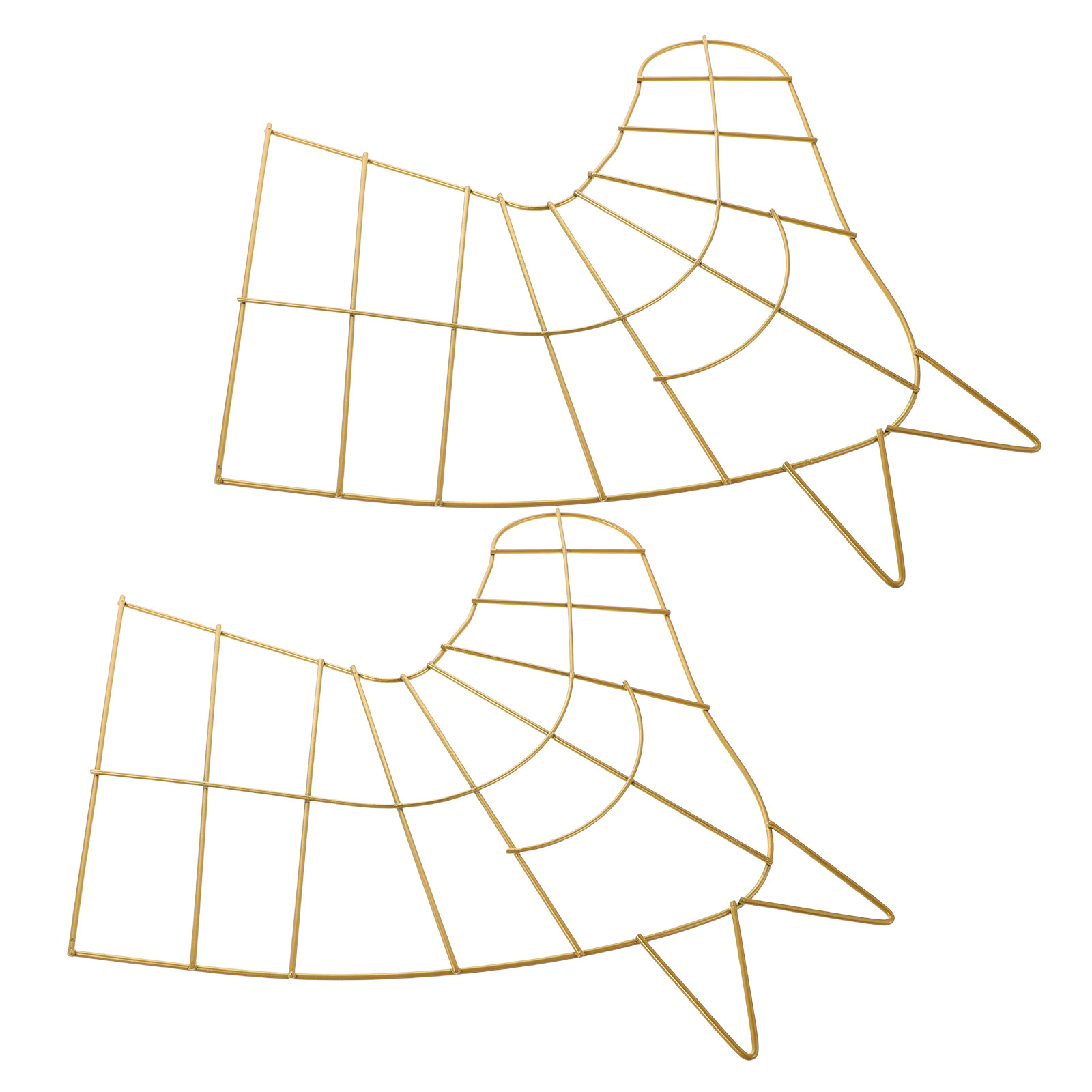 โครงพวงมาลัยโลหะ 2 ชิ้น สีทอง  - Wreath Form Wire บทวิจารณ์และราคา