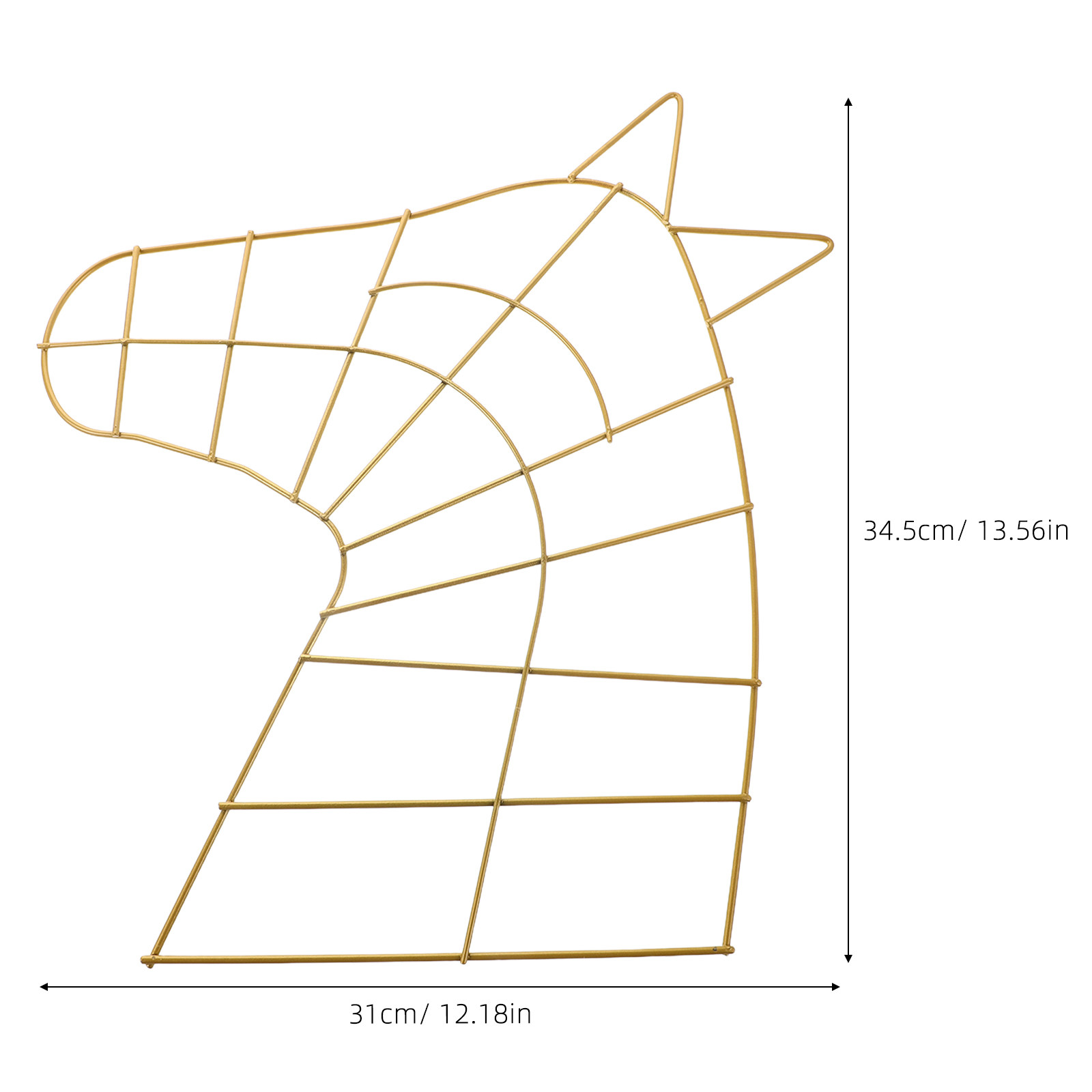 โครงพวงมาลัยโลหะ 2 ชิ้น สีทอง  - Wreath Form Wire บทวิจารณ์และราคา