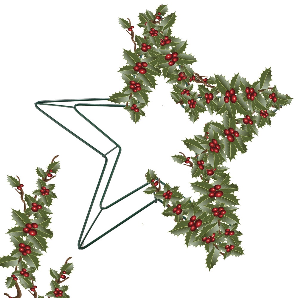 โครงลวดโลหะรูปดาวสำหรับงานประด - Wreath Form Wire บทวิจารณ์และราคา